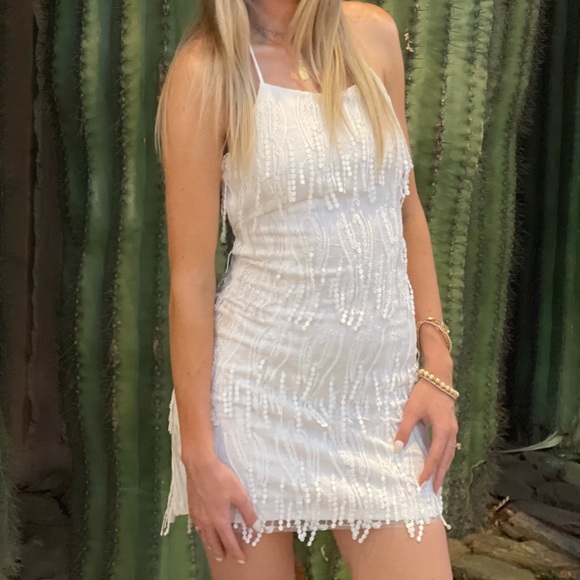 Lulu white sequence dress - Picture 6 of 6